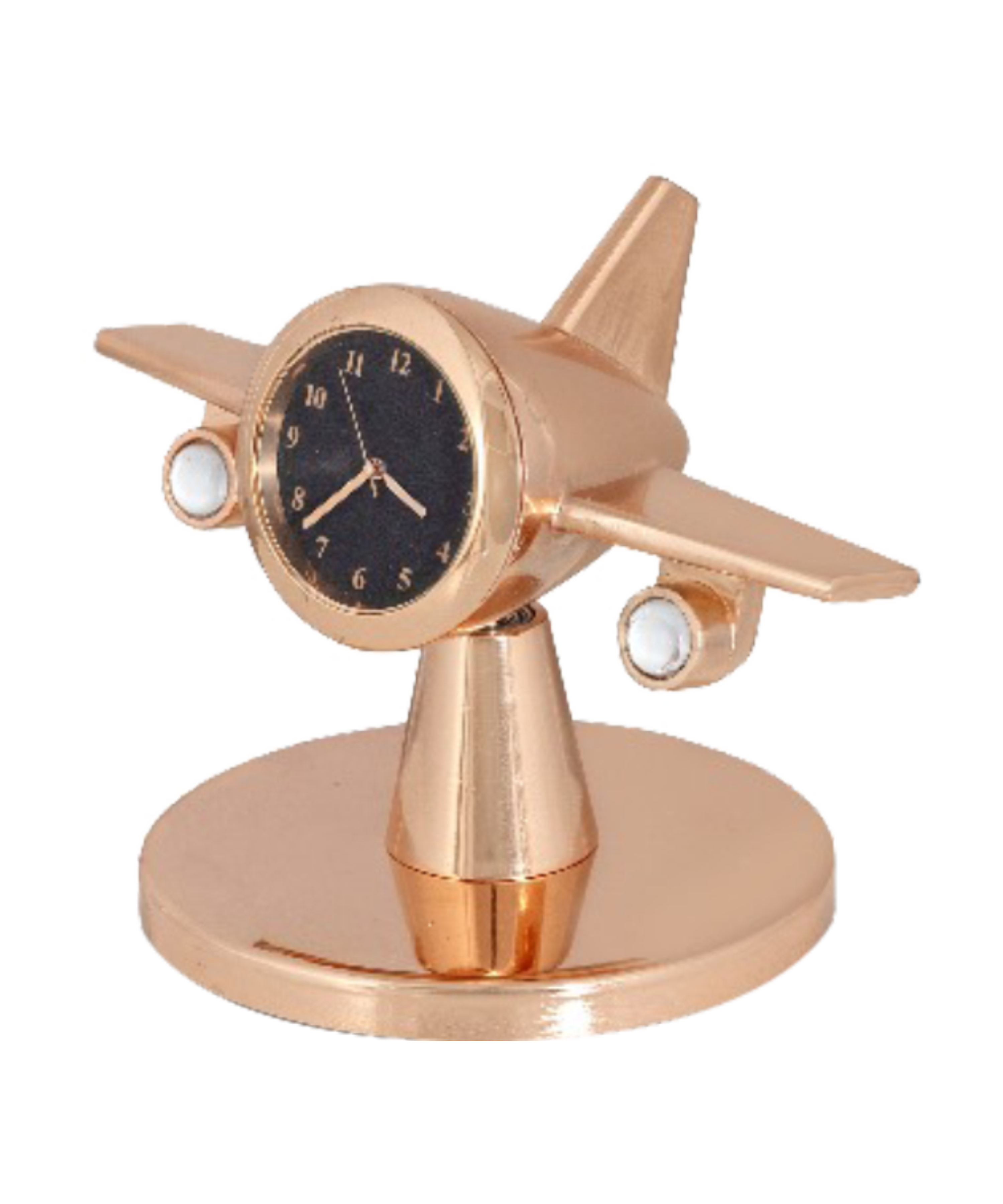 Rose Gold Fighter Plan Clock